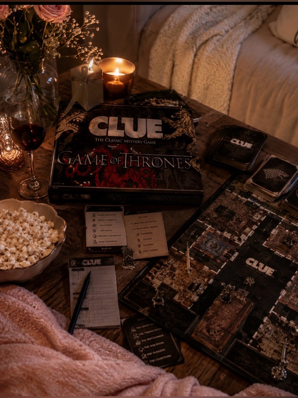 CLUE Game of Thrones Edition Game